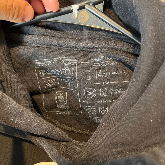 Patagonia Black Fitz Roy Horizons Uprisal Hoodie Size XS‎ - Picture 3 of 7